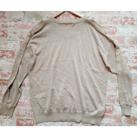 MICHAEL Michael Kors Gold Metallic Sweater - Picture 14 of 16